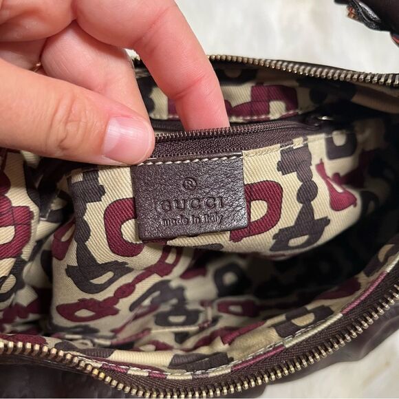 Gucci Guccissima brown abbey bag - preowned - Picture 9 of 16